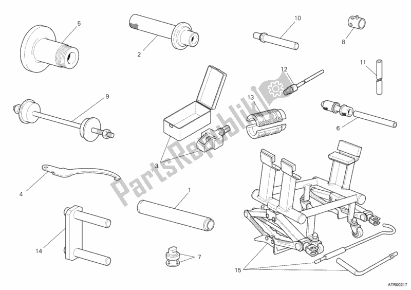 All parts for the Workshop Service Tools, Frame of the Ducati Hypermotard 1100 EVO SP 2012
